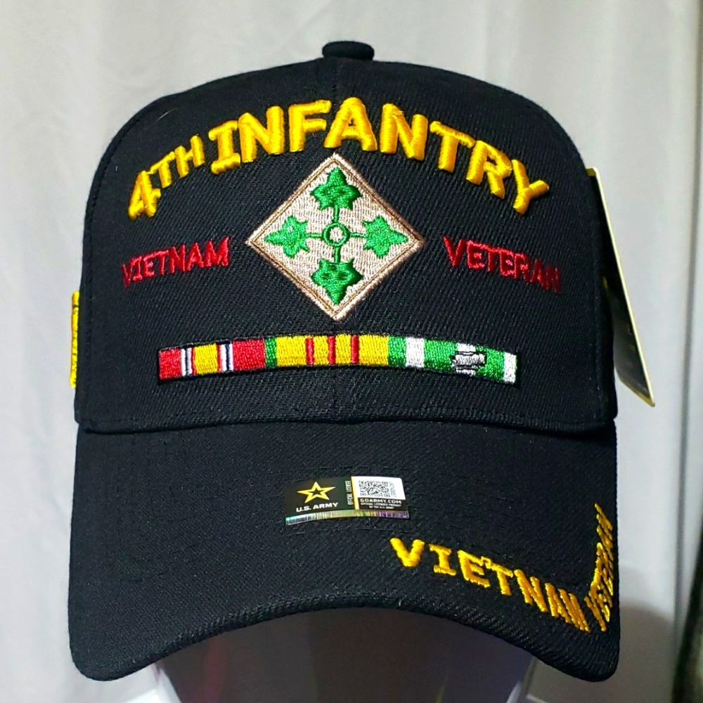 MILITARY U.S. ARMY 4TH INFANTRY Div Vietnam Veteran Hat